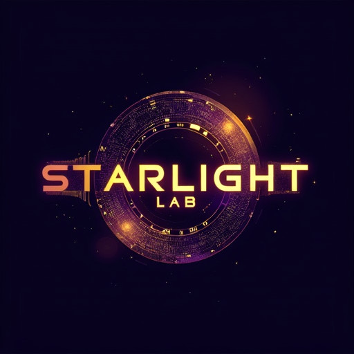 Starlight Lab horizontal orbit logo reference 3