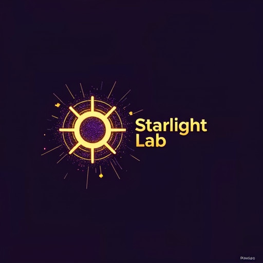 Starlight Lab icon and text logo reference 7